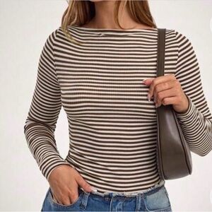 Striped Long Sleeve Top